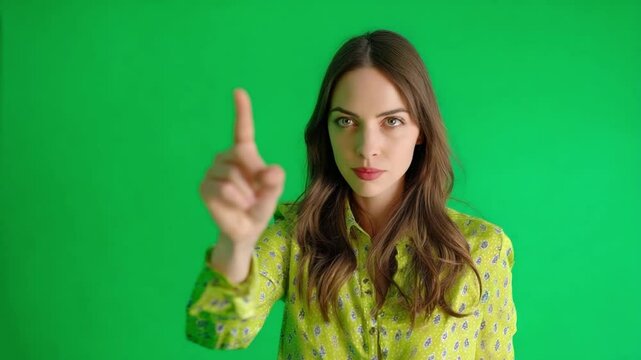 Focus Point: A woman commands attention, her gesture drawing the viewer's eye to a decisive moment, filled with a sense of authority and guidance.