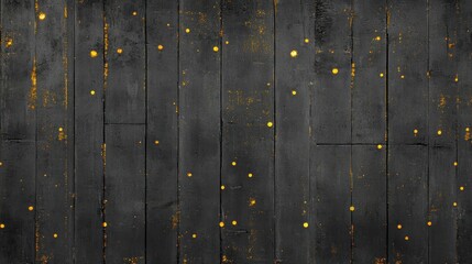 Dark Wooden Planks with Golden Specks: A Textural Background
