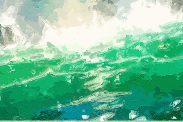 Various oil paintings, flowers, fruits, marine creatures, landscapes, waterfalls, plum blossoms, beautiful scenery