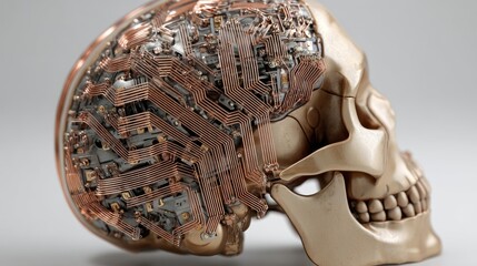Cybernetic skull, advanced brain augmentation