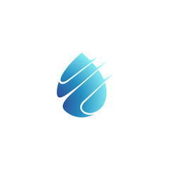 Abstract water drop logo design template ready for use