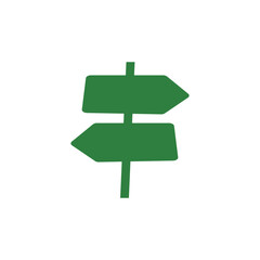 wooden plank signboard direction logo design