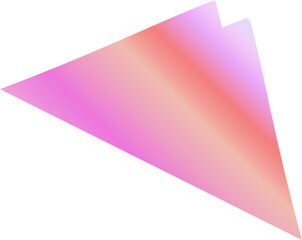 Vibrant Spiked Gradient Elements in Pink, Bubblegum and Peachy Orange Hues &ndash; Abstract Modern Shapes for Bold Creative Design