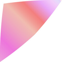 Obraz premium Vibrant Spiked Gradient Elements in Pink, Bubblegum and Peachy Orange Hues – Abstract Modern Shapes for Bold Creative Design