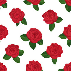 Discover a vibrant abstract floral design with red roses, perfect for background, textures, or as elegant wrapping paper.