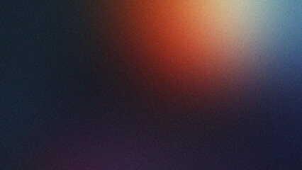 Deep orange and blue artistic gradient blur background for creative and moody abstract compositions
