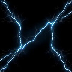 A dynamic, abstract lightning pattern in dark tones with a large area for text