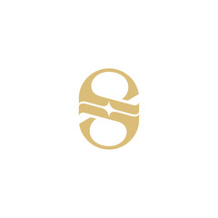 Star and letter S luxury logo