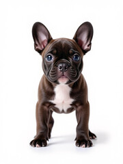 Obraz premium a white and brown French Bulldog