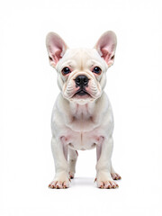Fototapeta premium a white French Bulldog