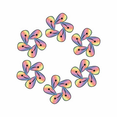 Abstract floral geometric seamless pattern mandala background wallpaper