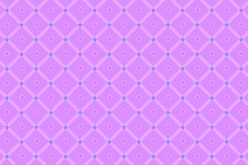 Beautiful violet geometric chequred blooms seamless pattern background. Design for wallpaper, textile, card, etc.