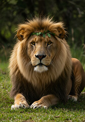 Fototapeta premium portrait of a lion