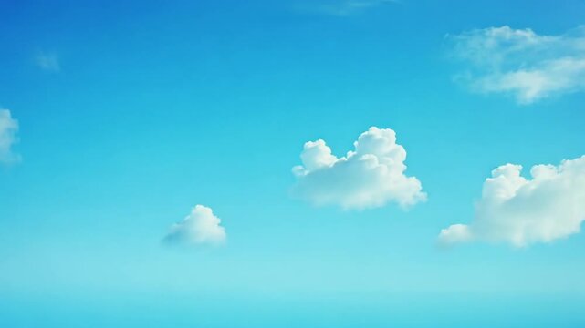 Sea blue sky generation AI background