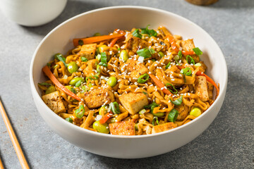 Homemade Healthy Asian Tofu Noodles