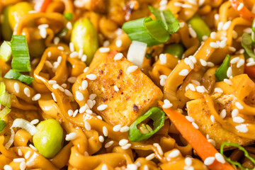 Homemade Healthy Asian Tofu Noodles