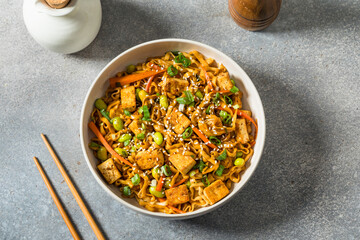 Homemade Healthy Asian Tofu Noodles