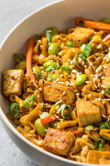 Homemade Healthy Asian Tofu Noodles