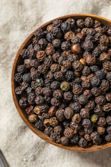 Organic Dry Raw Black Peppercorns