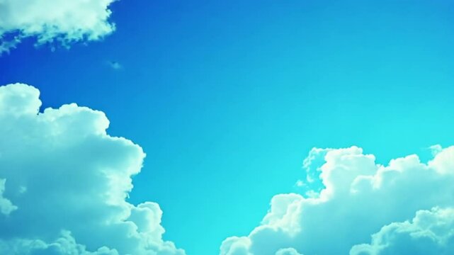 Sea blue sky generation AI background