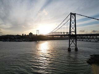 Ponte Hercílio Luz Florianópolis Por do Sol