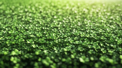 Fototapeta premium Close-up view of a vibrant clover field.