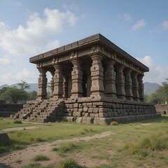 Fototapeta premium Hampi symbole hindouiste 5030