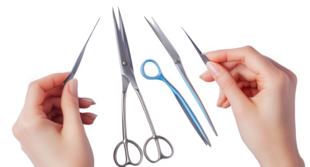 Precision Hair Cutting Tools Scissors, Tweezers, and More