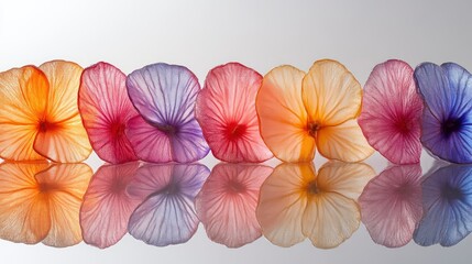 Obraz premium Vibrant Floral Array A Spectrum of Colors and Patterns in Petals