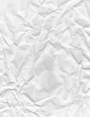 crumpled white paper texture background