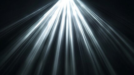 Abstract Light Rays: A Celestial Convergence of Silver Beams