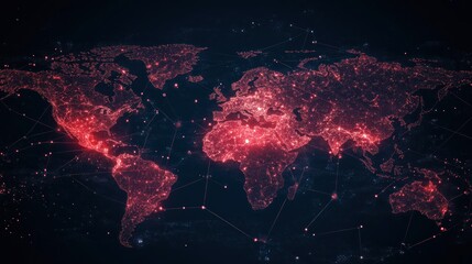 Global Network: A Digital World Map