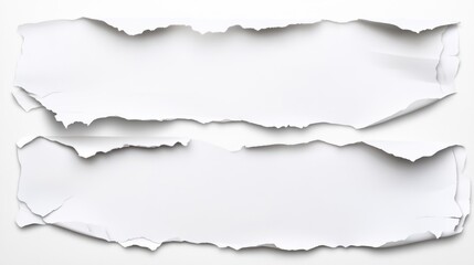Naklejka premium Torn White Paper Pieces: Abstract Background Texture