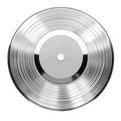 Shiny Silver Vinyl Record Music Nostalgia