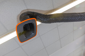 Welding Exhaust Arm Removal of Harmful Fumes and Particulates from Metal Workshop