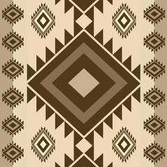 Native pattern american tribal indian ornament pattern geometric ethnic textile pattern navajo mexican fabric seamless Vector decoration fashion