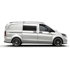 Light gray van side view