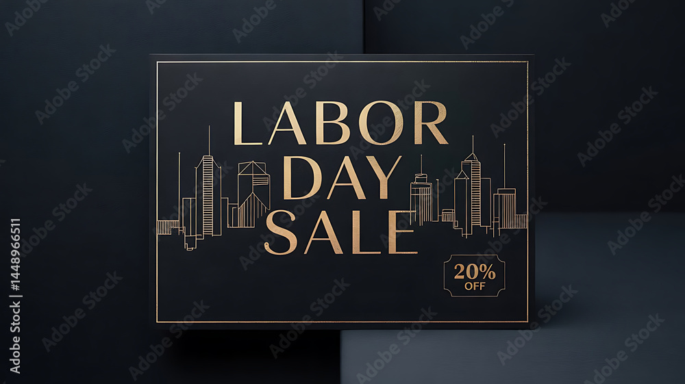 Fototapete labor day sale banner template for website created with generative ai