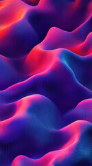Obraz premium A colorful, abstract image of a mountain range with a blue and purple hue. The image is full of vibrant colors and has a dreamy, surreal feel to it