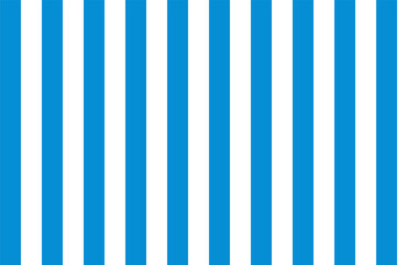 Pattern of blue and white vertical stripes.