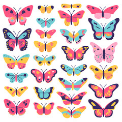 Fototapeta premium seamless pattern with butterflies