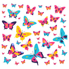 seamless pattern with butterflies