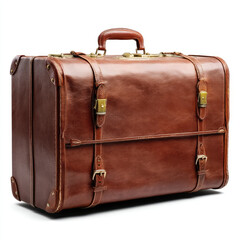 Vintage leather suitcase