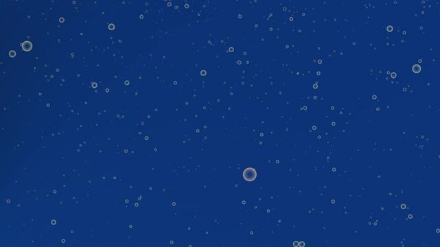 Serene deep blue underwater scene with floating particles creating tranquil oceanic atmosphere, ideal for marine documentaries, meditation backgrounds and environmental campaigns.