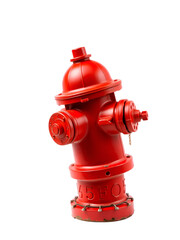 a red fire hydrant on a white background