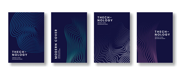 Abstract gardient cover or poster, technology design