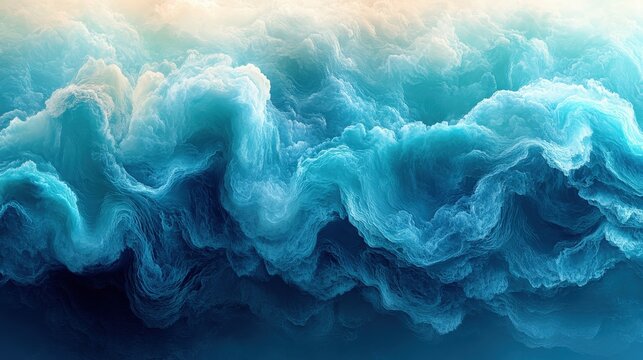 Abstract blue and white swirling smoke or wave background texture design