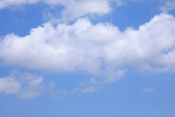 clouds in the blue sky