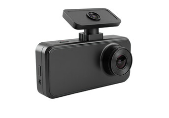Dash Camera Recording on Transparent Background - Close Up View