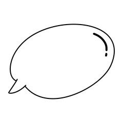 speech bubble doodle outline